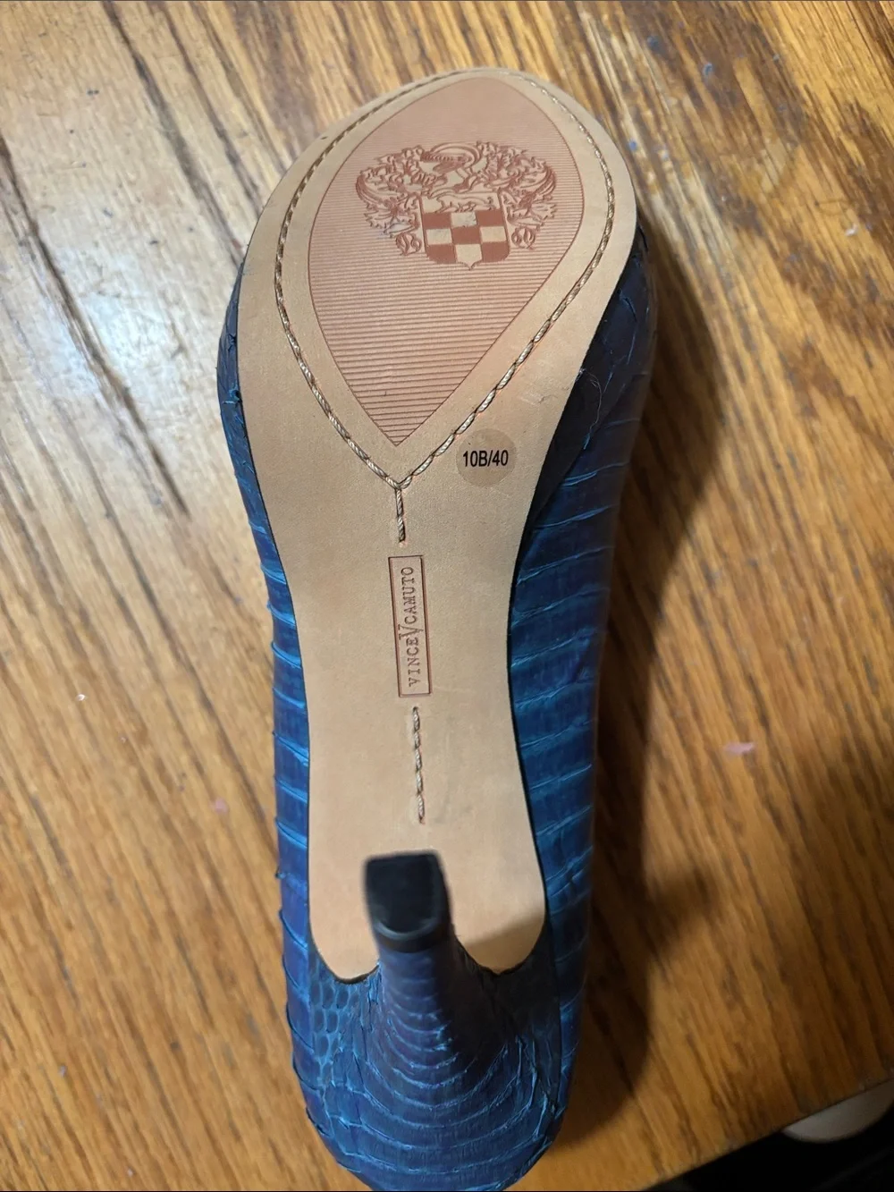 Vince Camuto Blue-Teal Peep-Toe Pumps